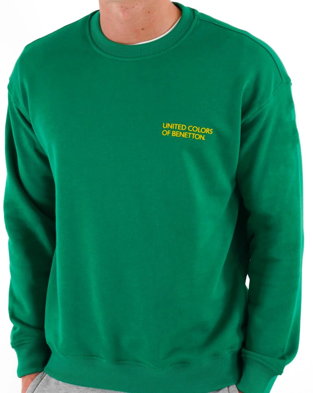 Benetton Logo Sweatshirt Green