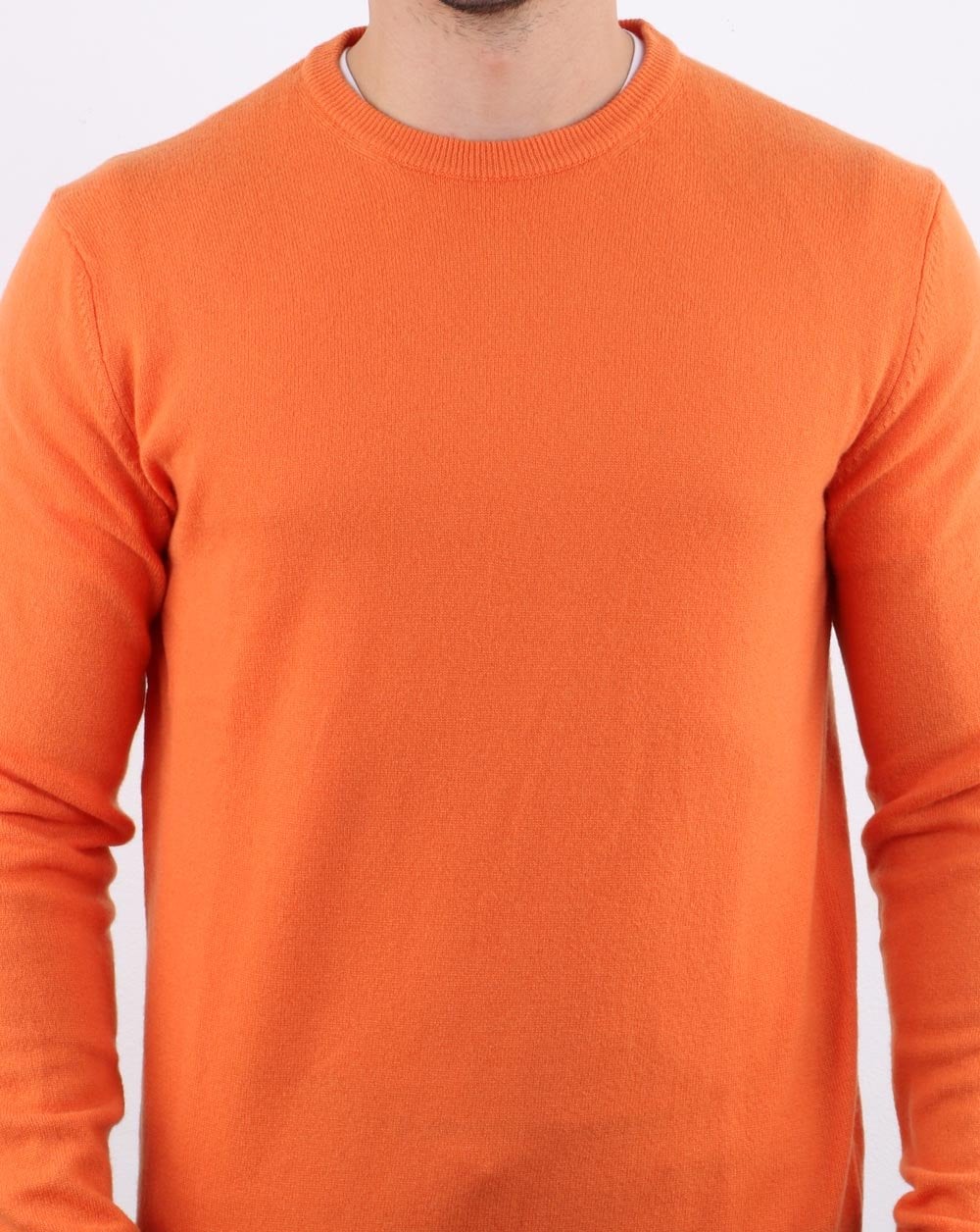Benetton Merino Wool Jumper Orange - Image 4