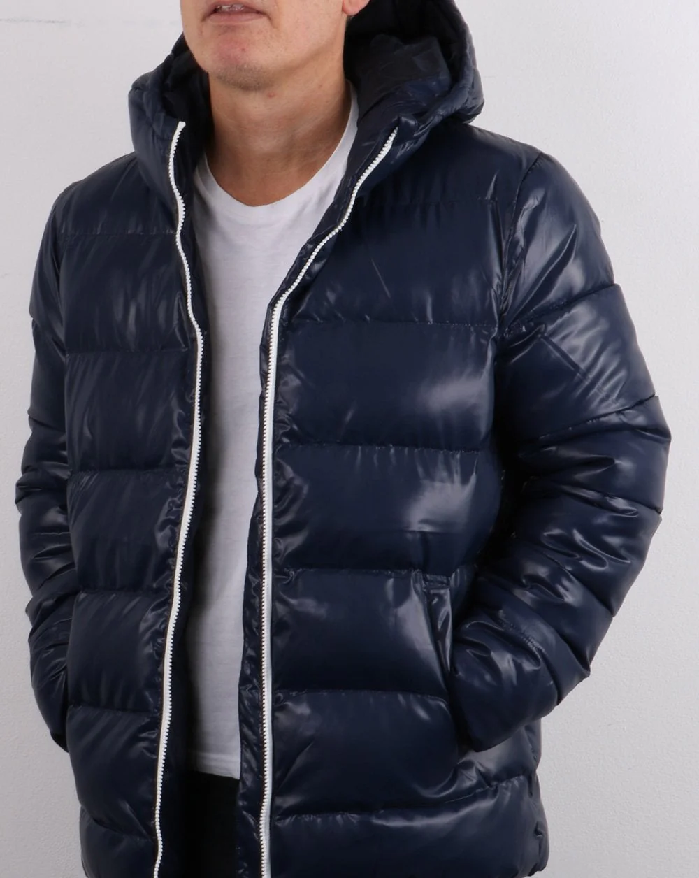 Benetton Recycled Project Puffa Jacket Navy - Image 2
