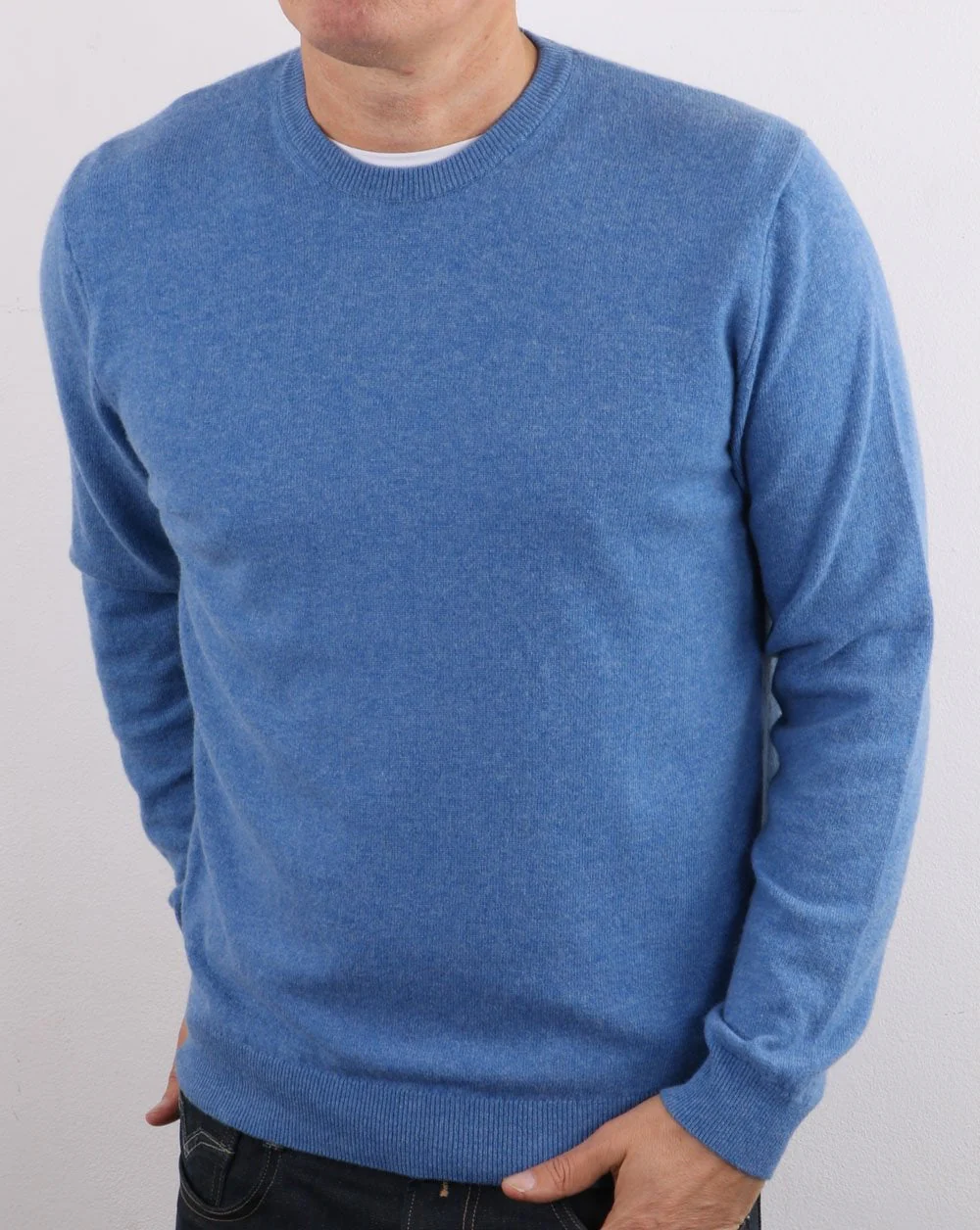 Benetton Wool Jumper Blue Marl - Image 2
