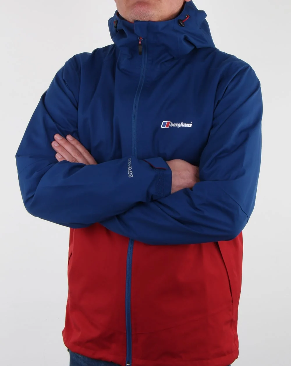 Berghaus Fellmaster Shell Jacket Red Dahlia/Deep Water Blue - Image 4