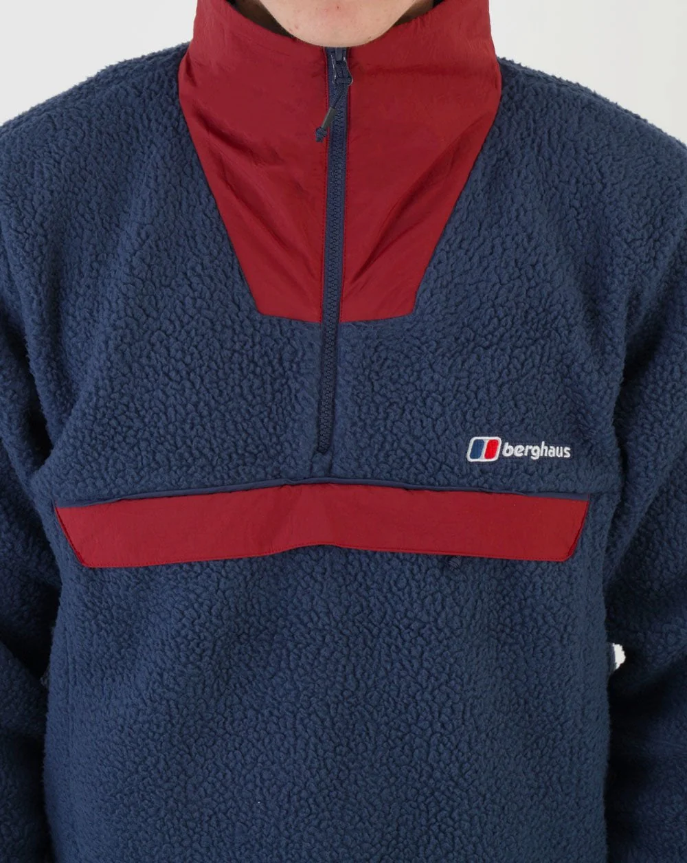 Berghaus U Urb Oversized Smock Fleece Navy/Dark Red - Image 5