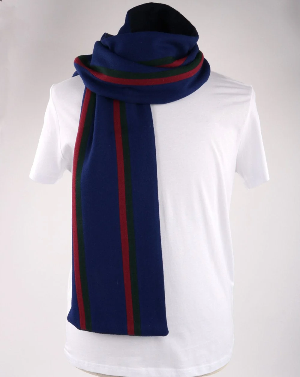 Cambridge Scarf Dark Royal/green/maroon