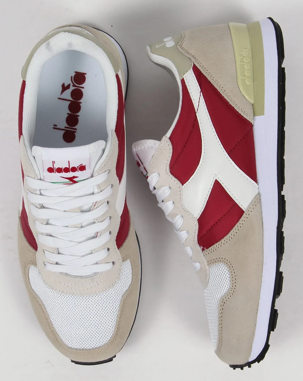 Diadora Camaro Trainers Red Bud/White - Image 2