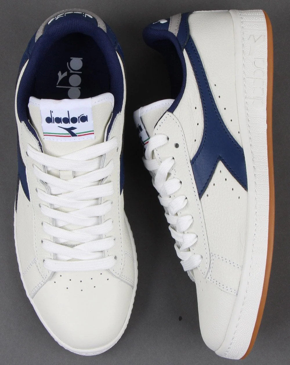Diadora Game L Low Trainers White/blue - Image 2