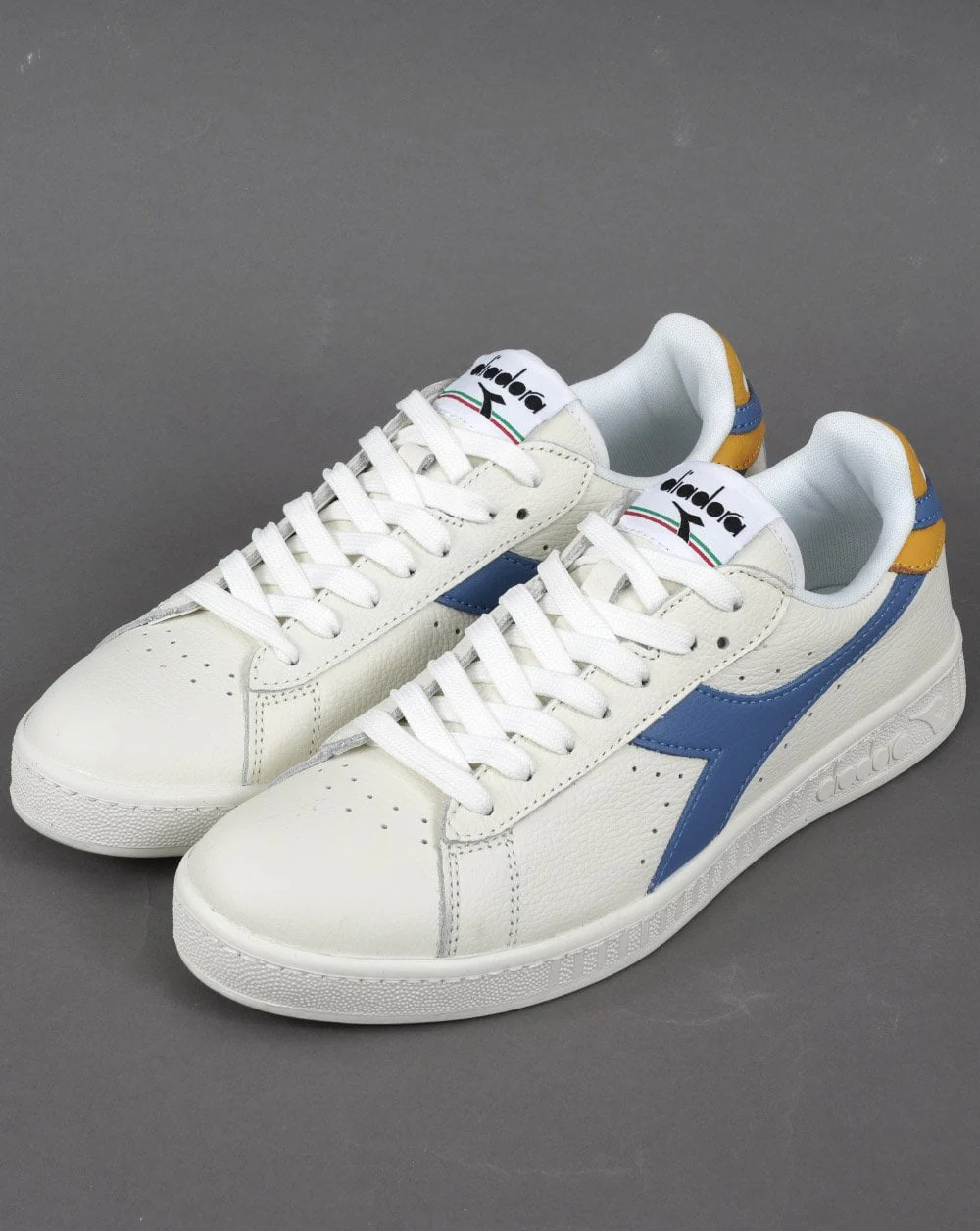 Diadora Game L Low Trainers White/Riviera - Image 3