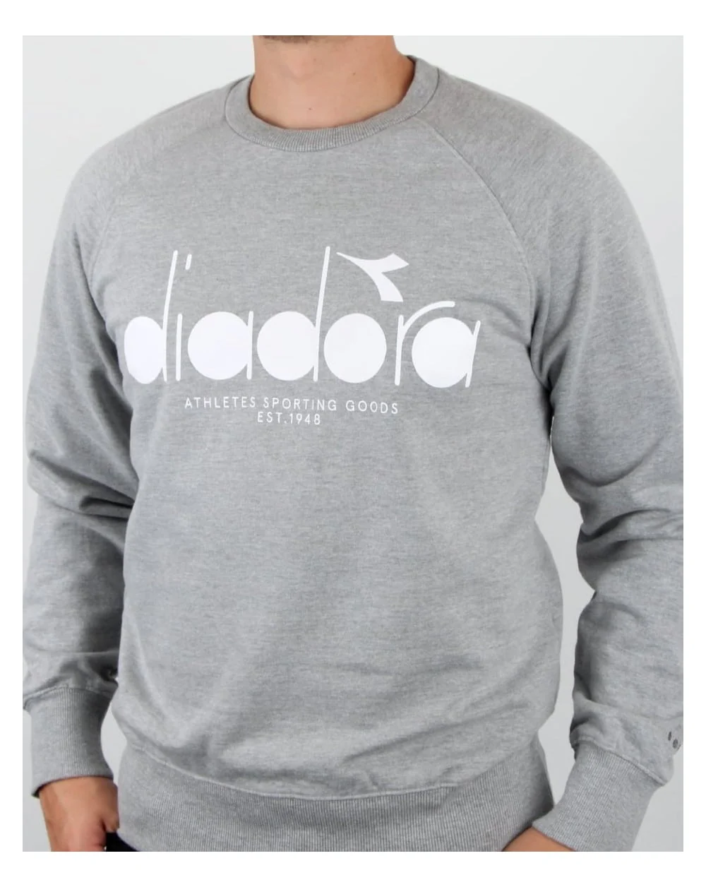 Diadora Logo Sweatshirt Grey Melange