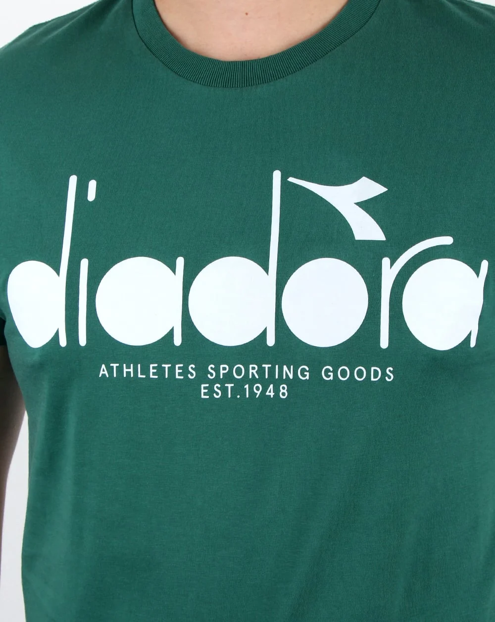 Diadora Logo T-shirt Posy Green - Image 2
