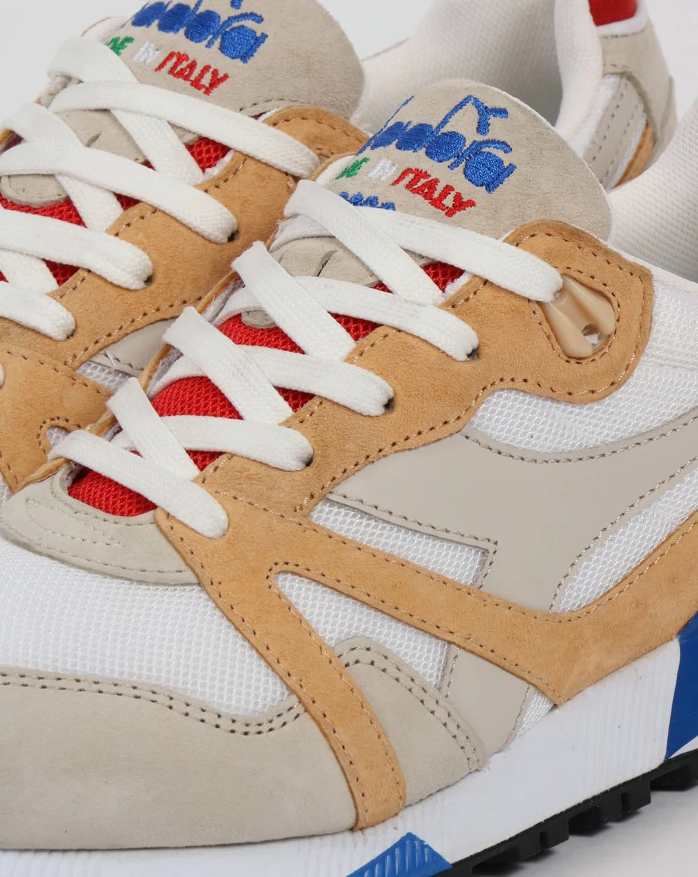 Diadora N9000 Italia Trainers Moonbeam/Apricot - Image 4