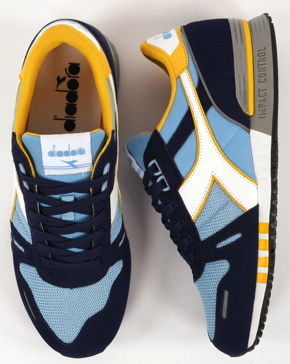 Diadora Titan Trainer Sky/Yellow/Navy - Image 4