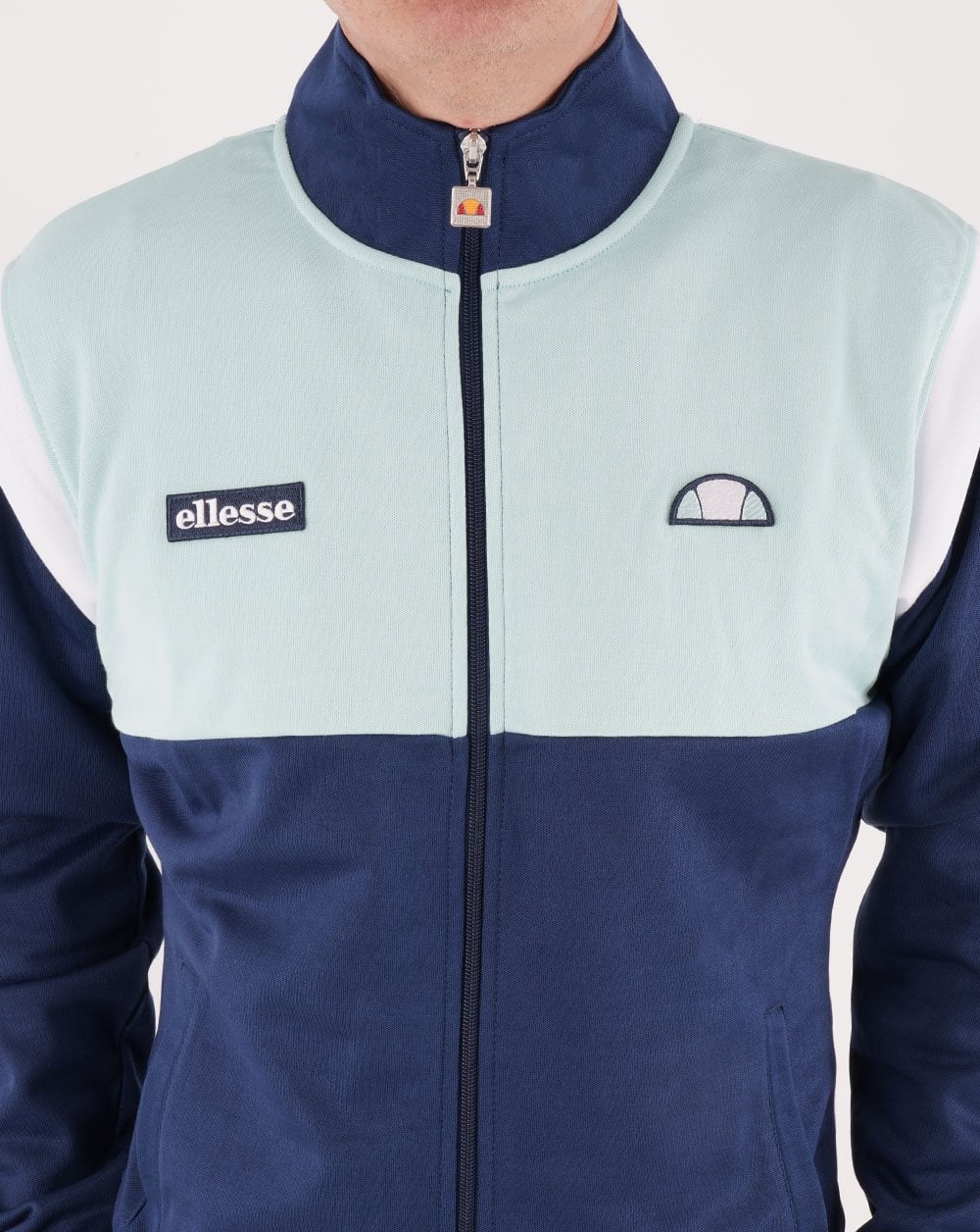 Ellesse Becker Track Top Dark Blue/Light Blue - Image 3