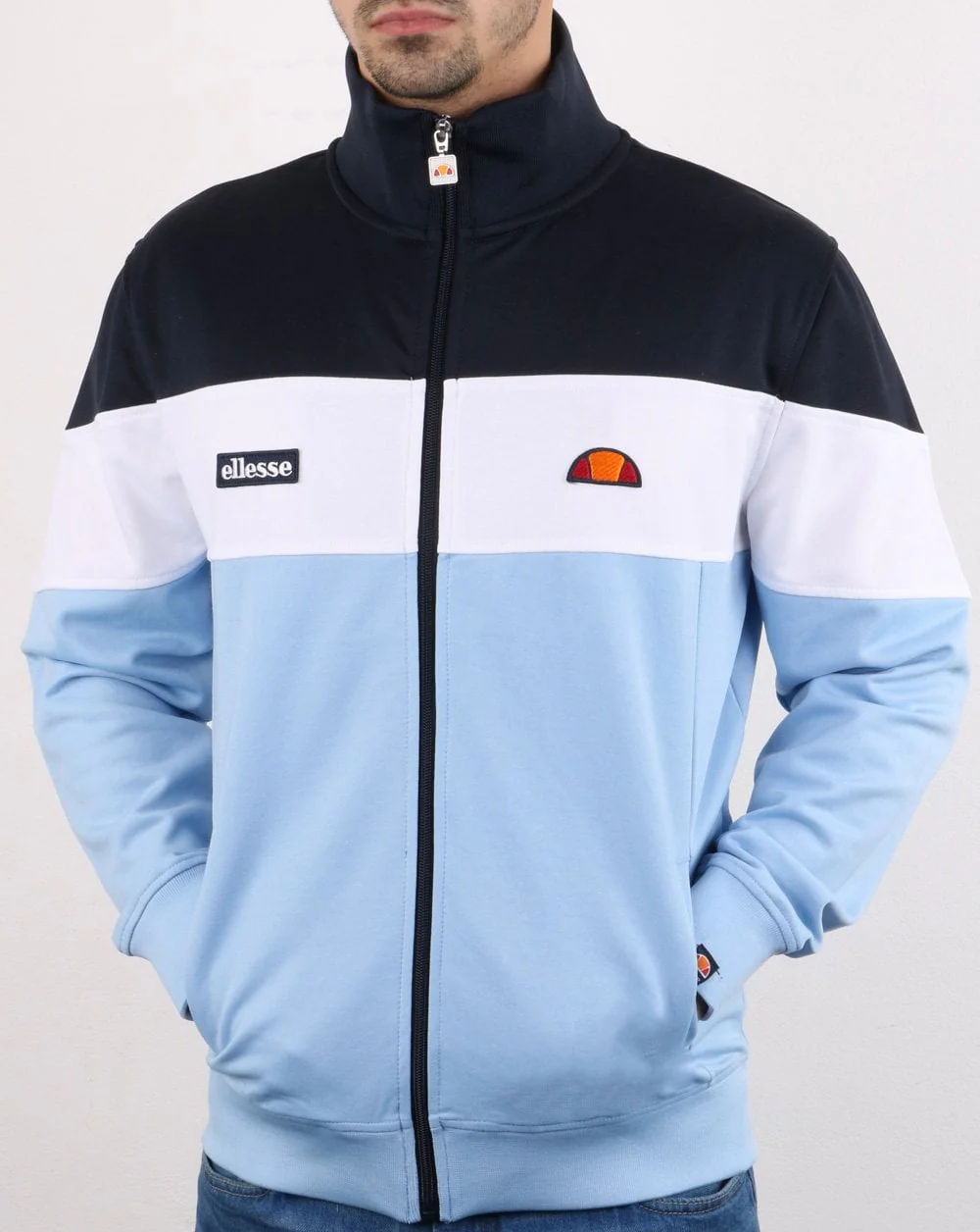 Ellesse Caprini Track Top Light Blue/white/navy - Image 2