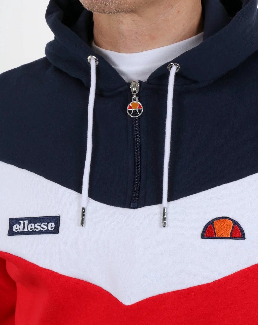 Ellesse Caserta Hoody Red/White/Navy - Image 3