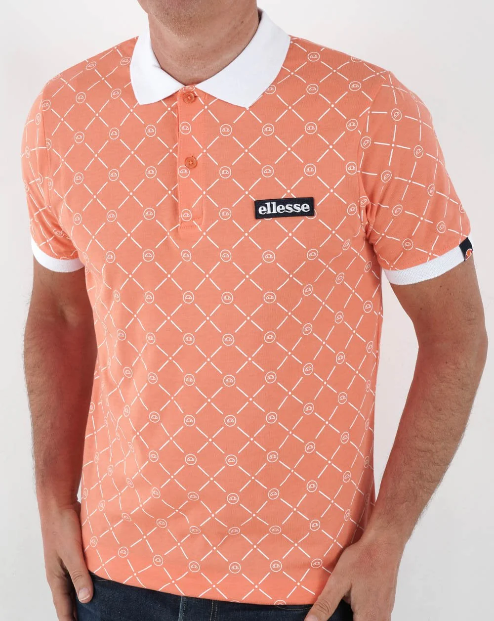 Ellesse Defy Polo Shirt Coral