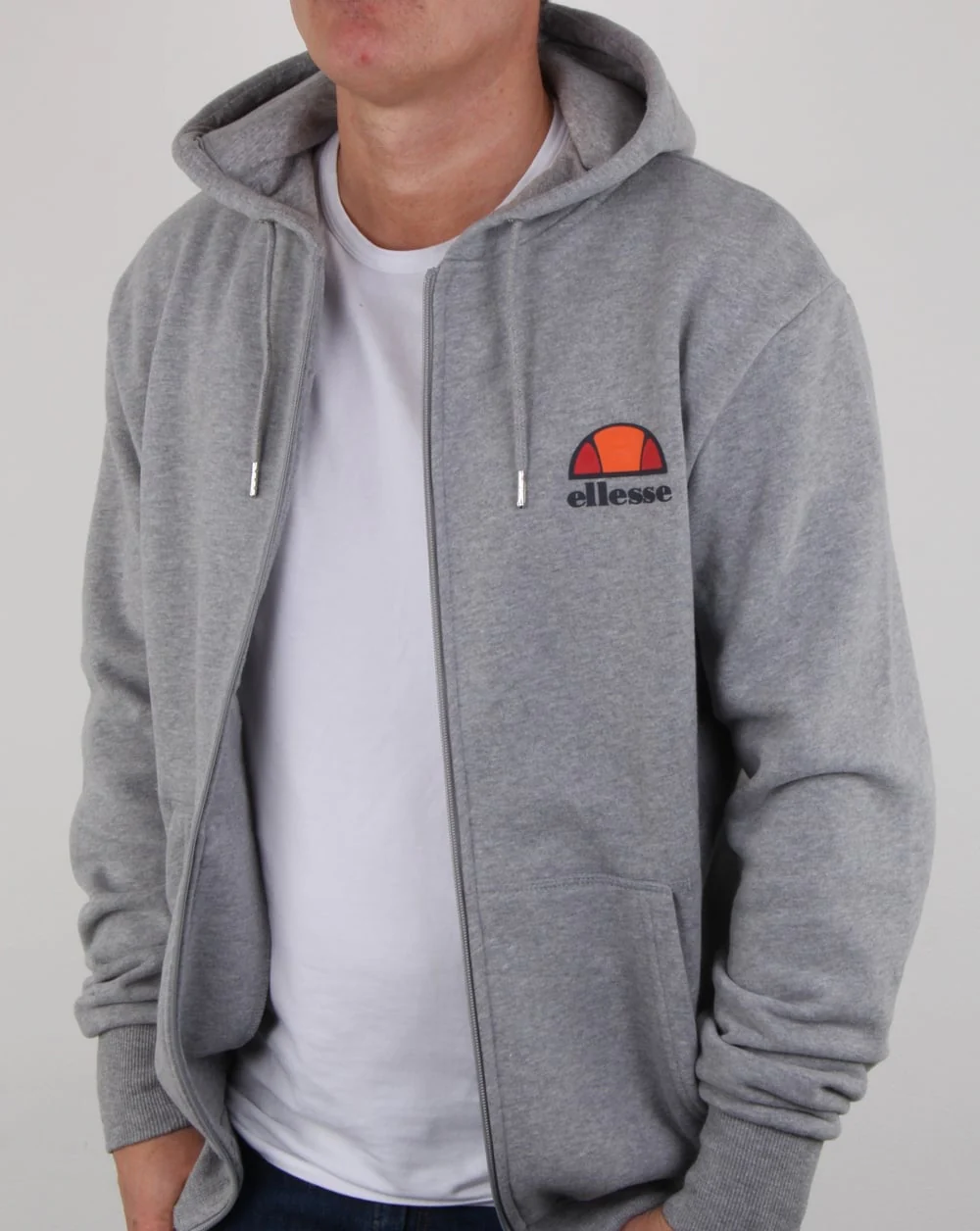 Ellesse Full Zip Hoody Athletic Grey - Image 4