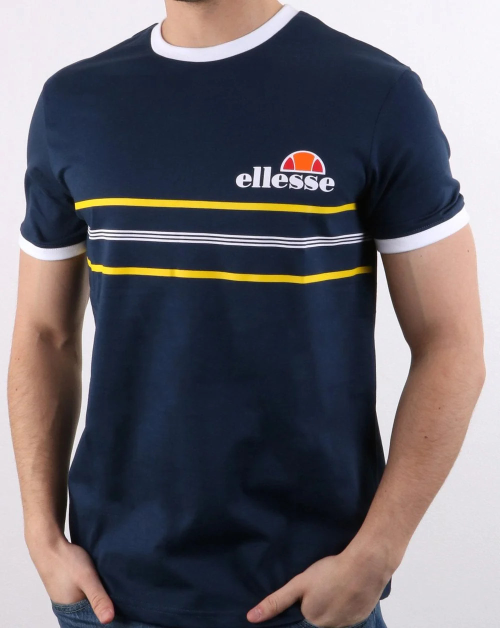 Ellesse Gentario T Shirt Navy