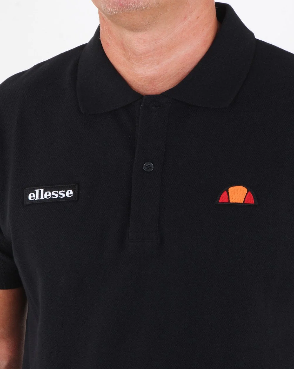 Ellesse Heritage Polo Shirt Black - Image 3
