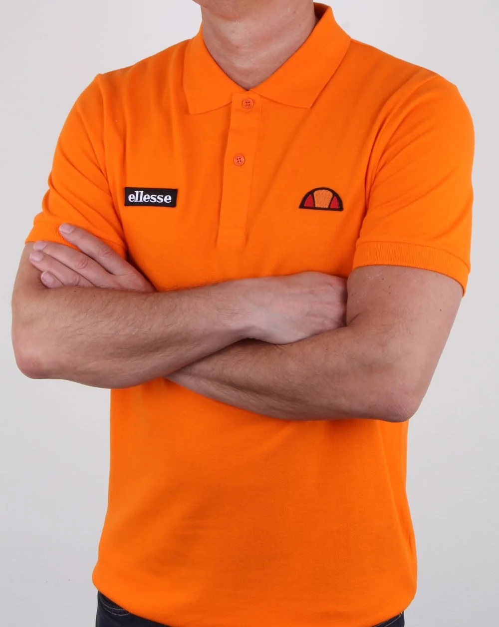 Ellesse Heritage Polo Shirt Orange - Image 3