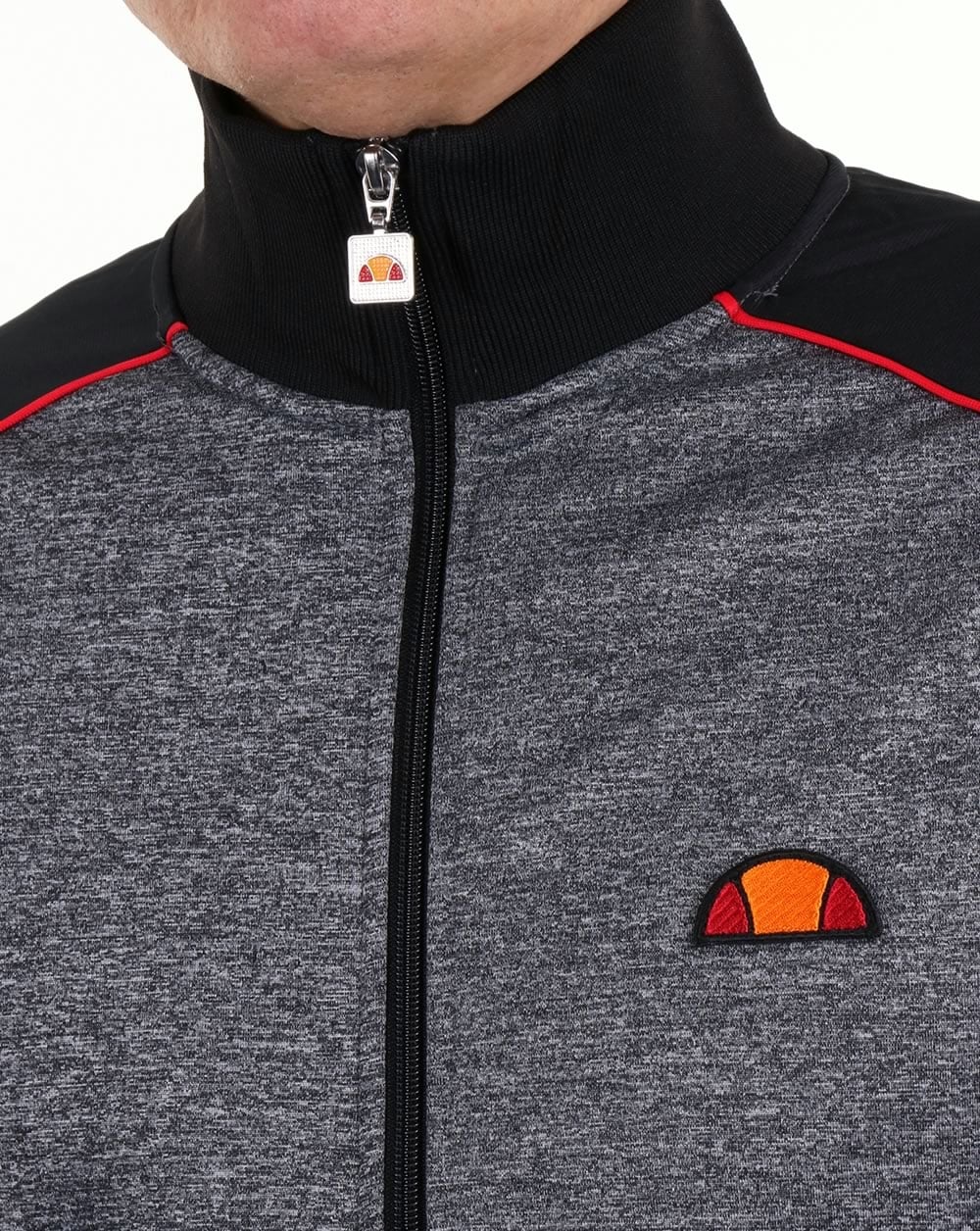 Ellesse Jetter Track Top Heather Charcoal/black - Image 2