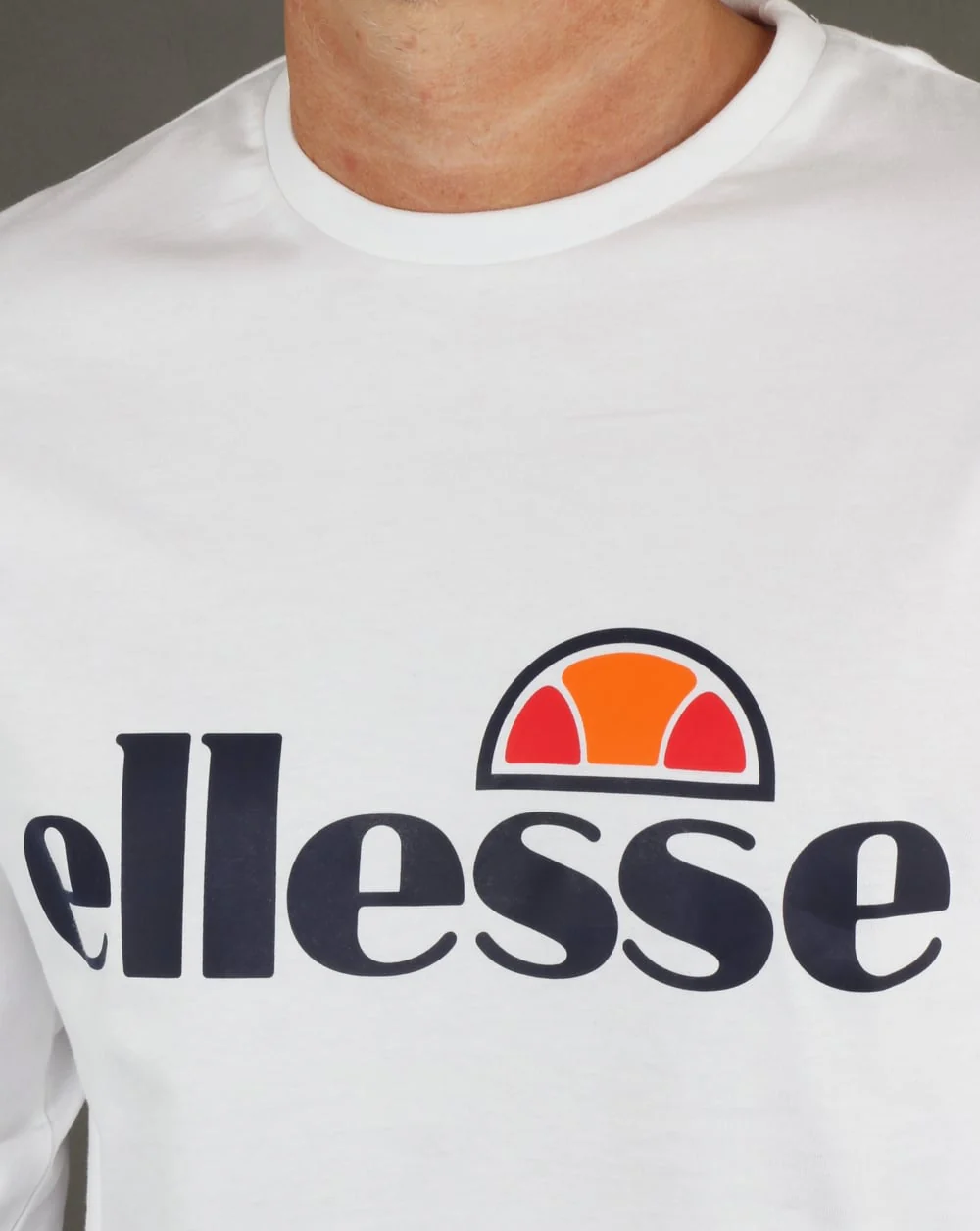 Ellesse Long Sleeve T-Shirt White - Image 2