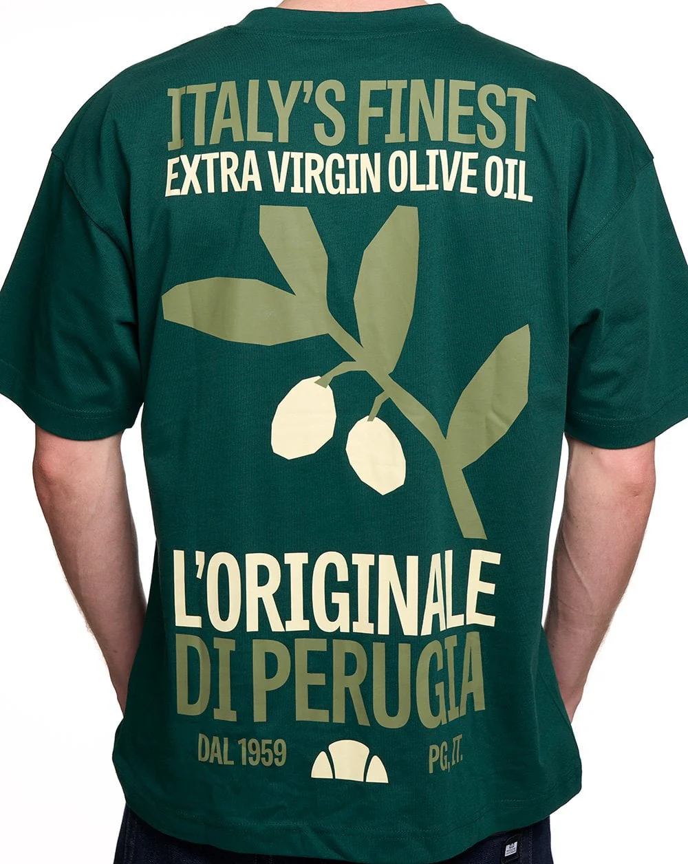 Ellesse Oliva T Shirt Dark Green - Image 2