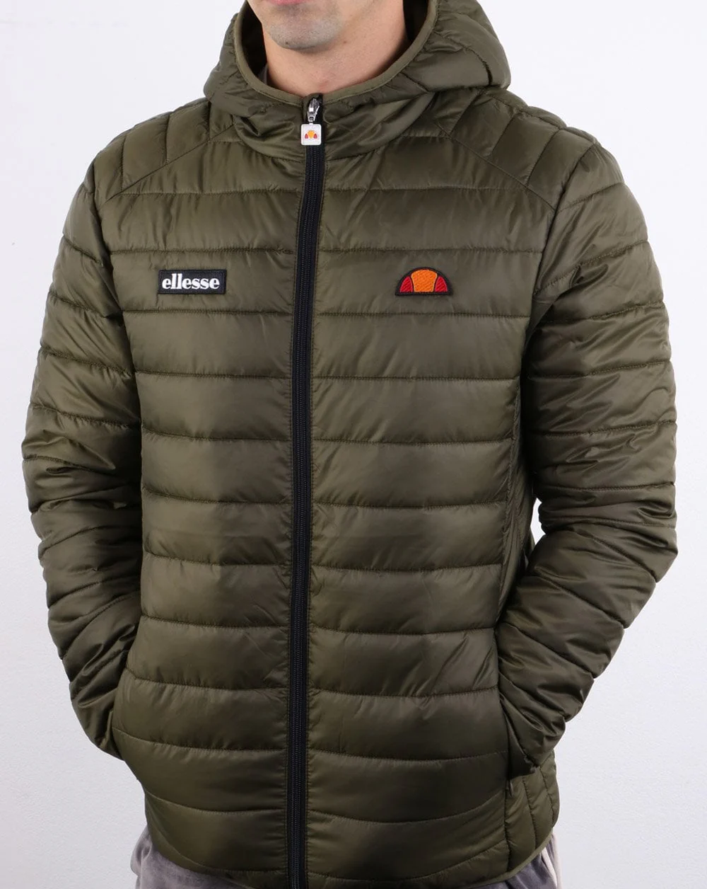 Ellesse Padded Jacket Khaki - Image 3