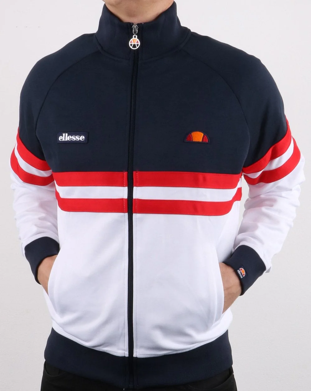 Ellesse Rimini Track Top Navy/white/red - Image 3