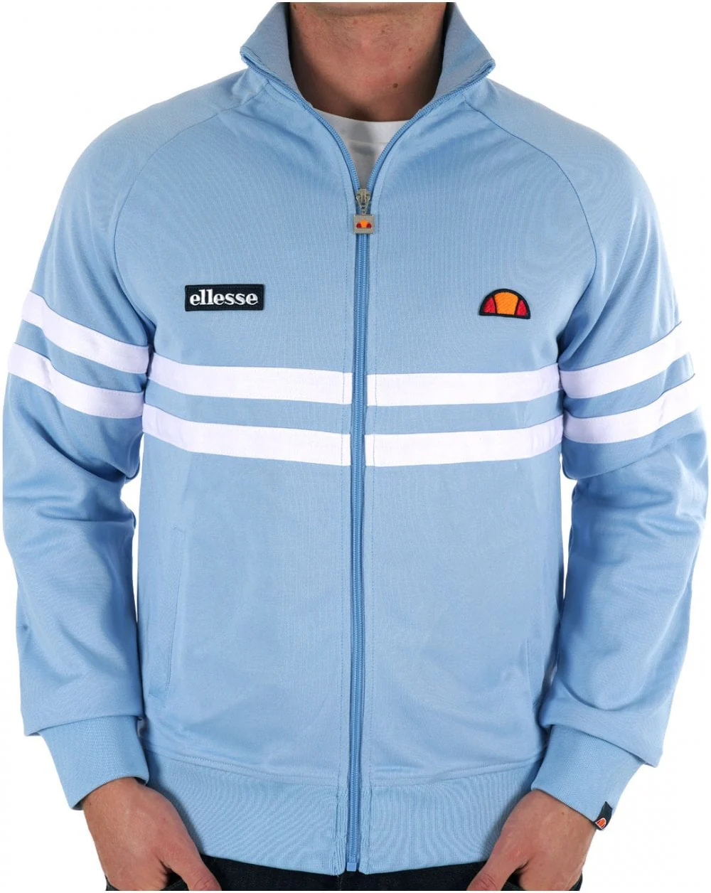 Ellesse Rimini Track Top Sky Blue/White - Image 3