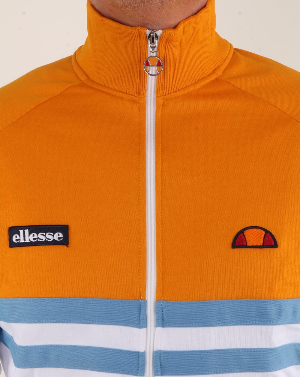 Ellesse Rimini Track Top White/Orange/Sky - Image 4
