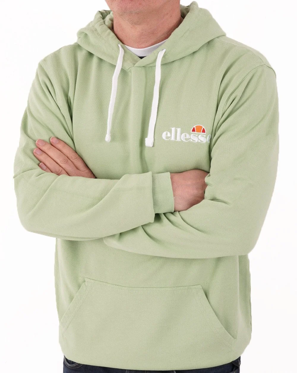 Ellesse Small Logo Hoody Light Green - Image 2