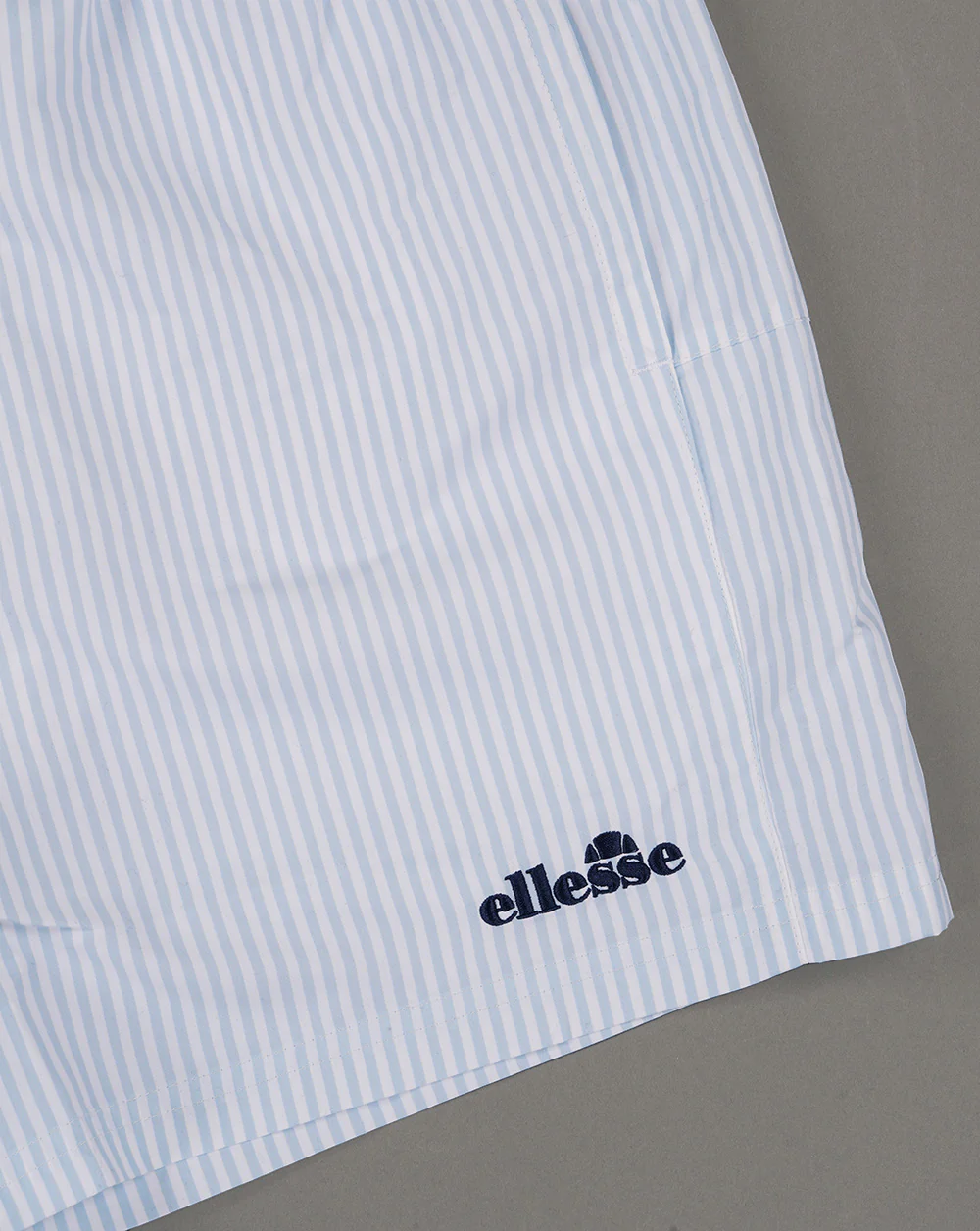 Ellesse Sylbio Striped Swim Shorts White/Light Blue - Image 2