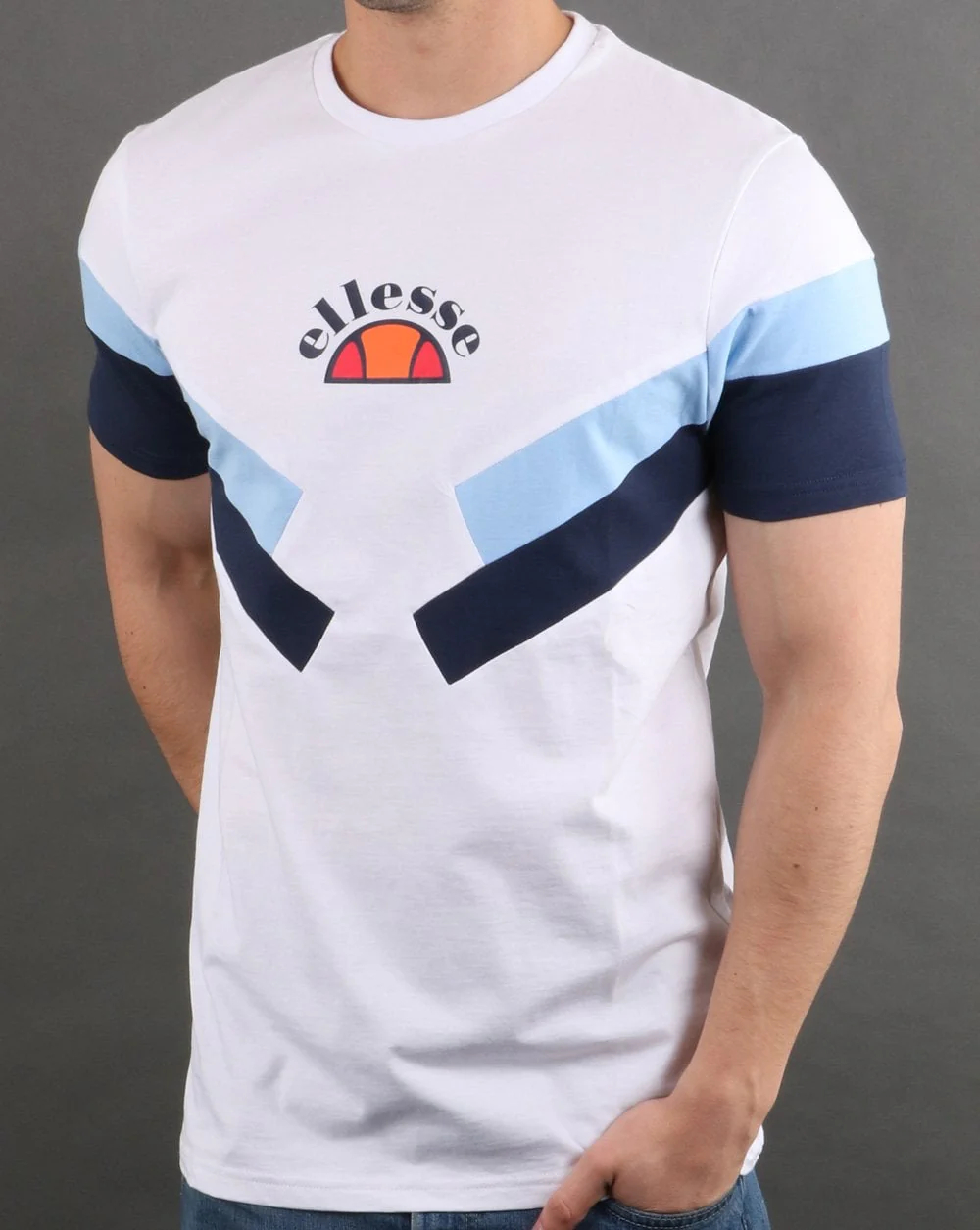 Ellesse Terria T Shirt White sky navy - Image 2