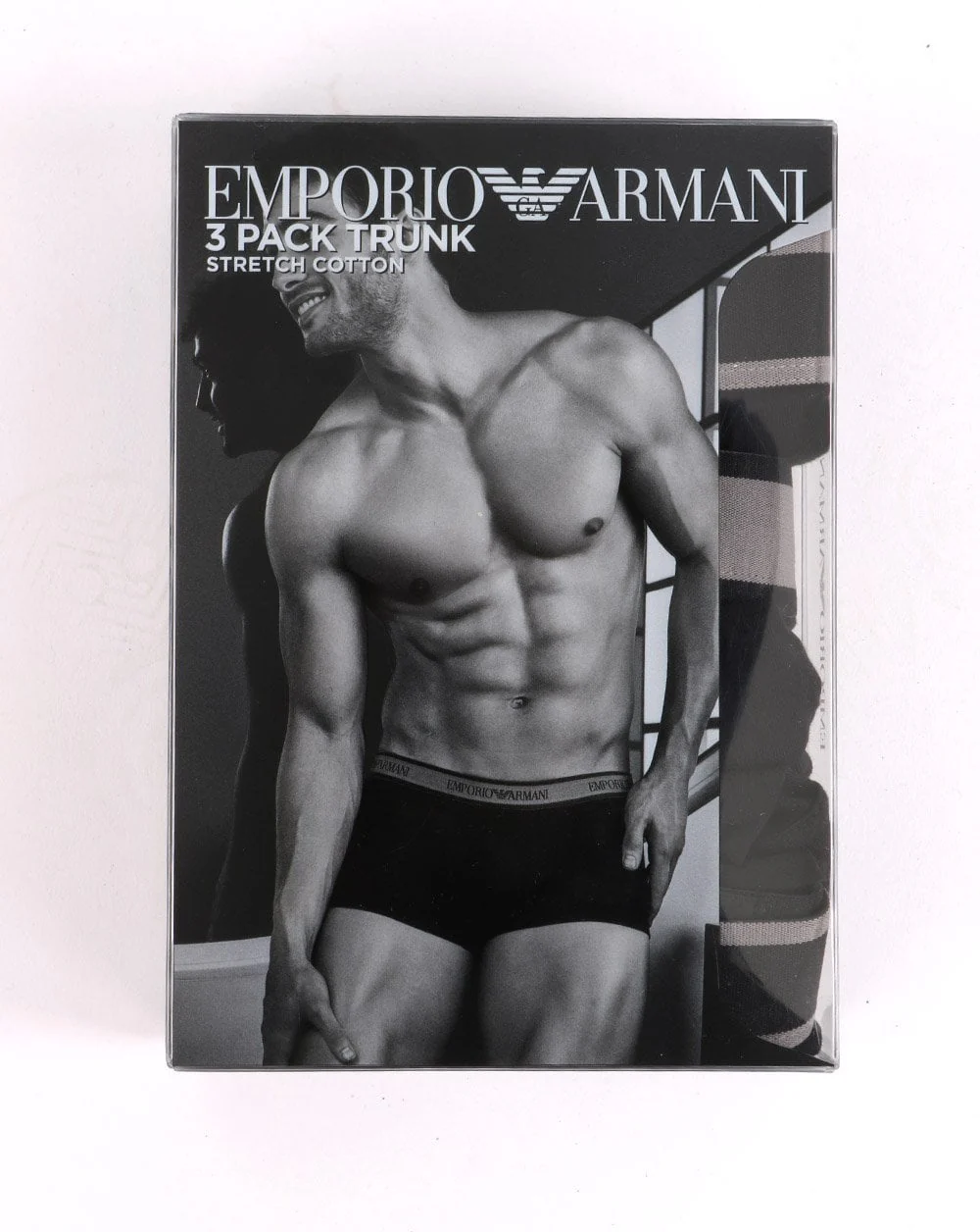 Emporio Armani 3 Pack Boxer Shorts Black/Silver - Image 2