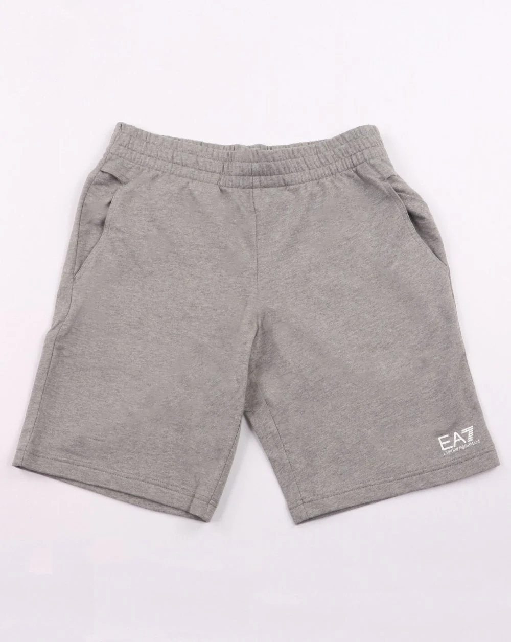 Emporio Armani EA7 Core Logo Fleece Shorts Grey