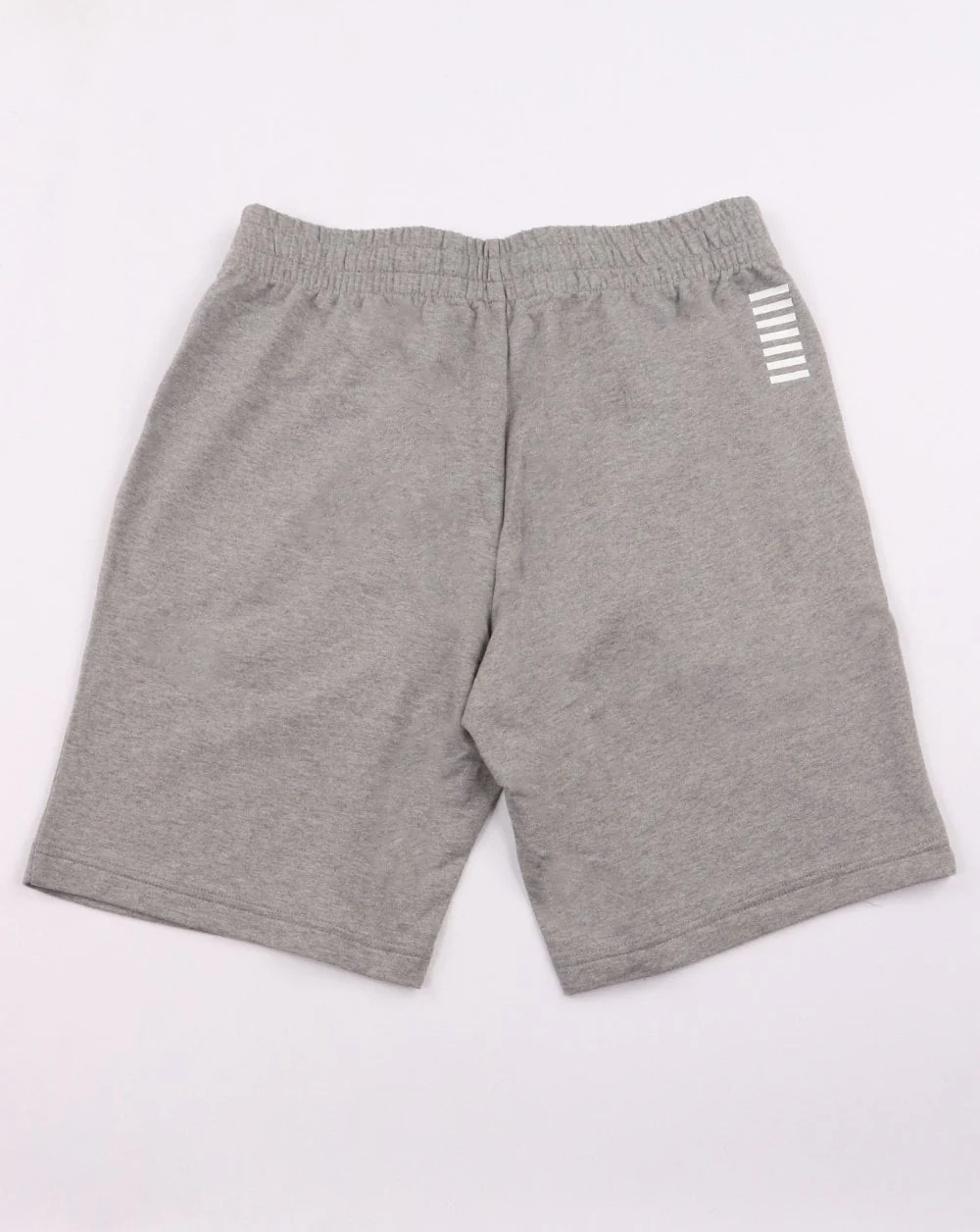 Emporio Armani EA7 Core Logo Fleece Shorts Grey - Image 3