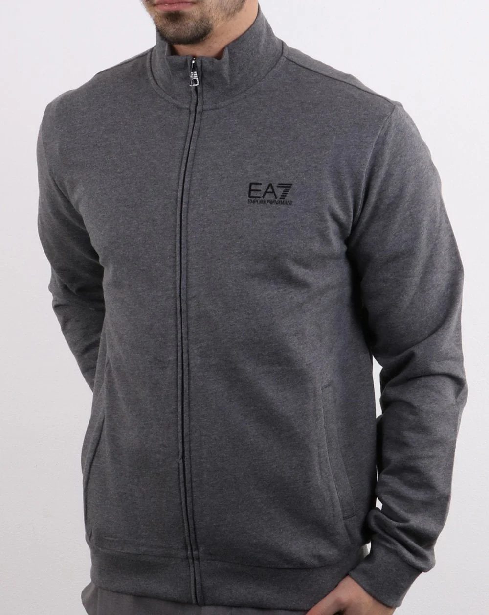 Emporio Armani EA7 core Track Top Dark Grey - Image 2