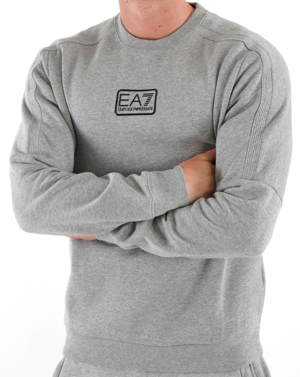 Emporio Armani EA7 Sweatshirt Medium Grey Marl - Image 3