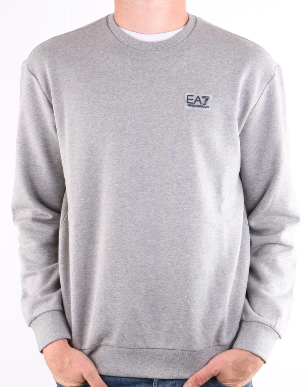 Emporio Armani EA7 Sweatshirt Medium Grey Marl - Image 4