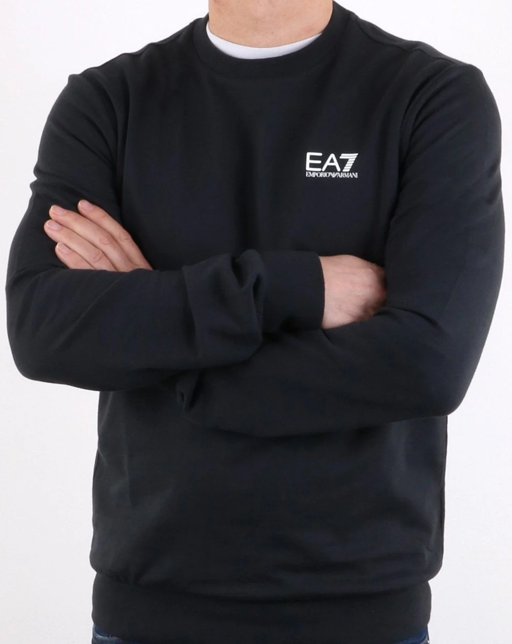 Emporio Armani EA7 Sweatshirt Navy - Image 3