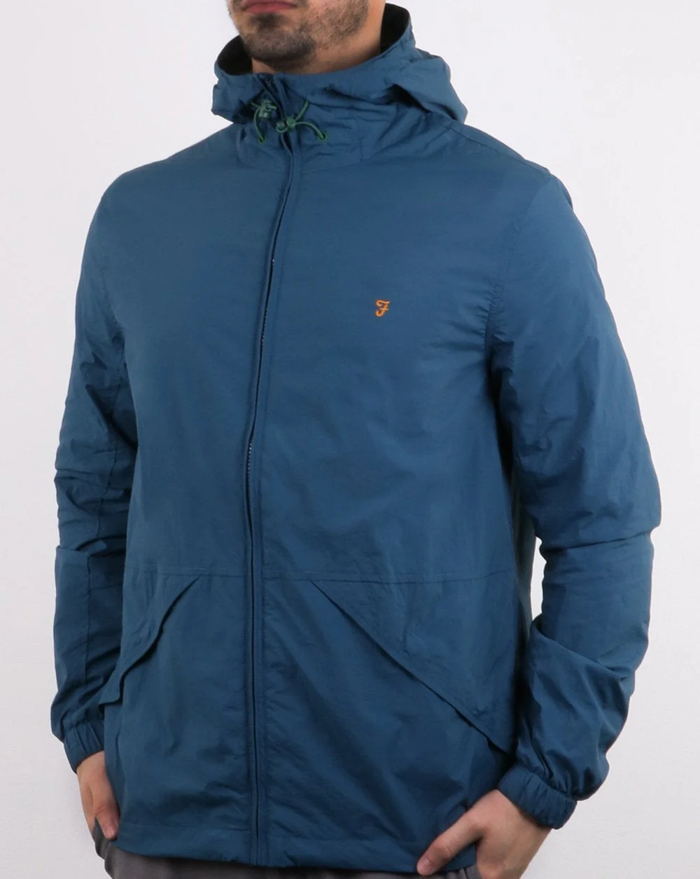 Farah Astoria Hooded Coat Blue Star