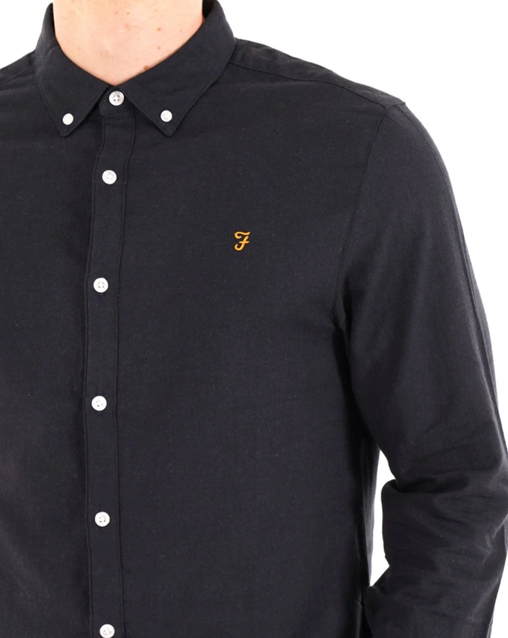 Farah Milners Shirt True Navy Marl - Image 2