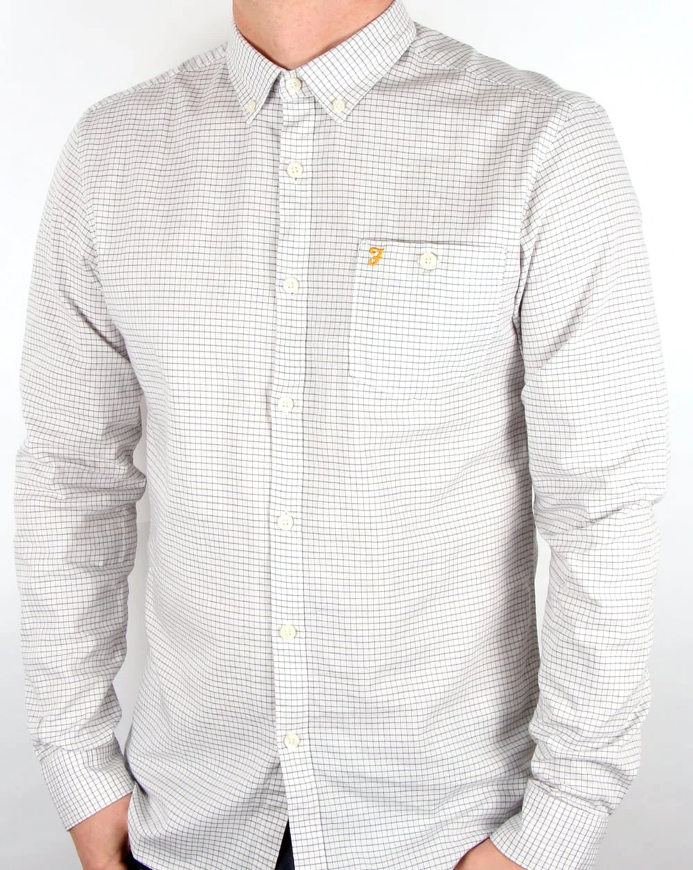 Farah Webber Shirt Ecru - Image 2