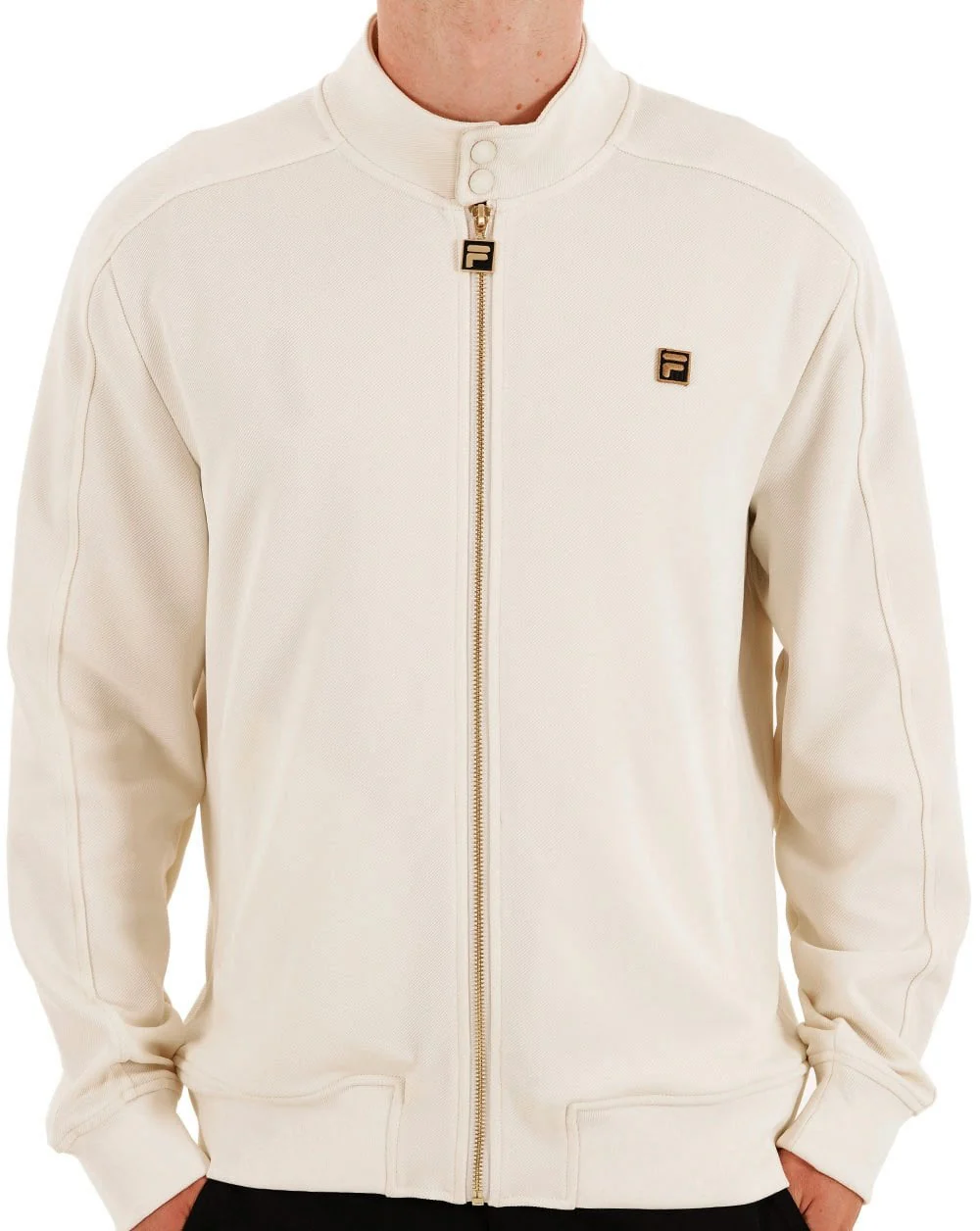 Fila Gold Biker Track Top Off White - Image 4