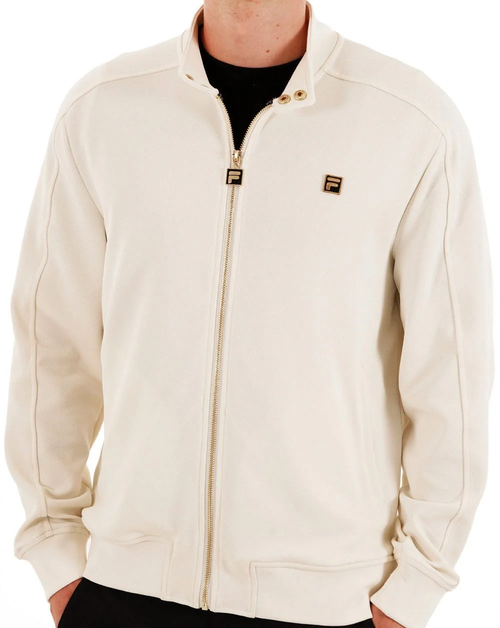 Fila Gold Biker Track Top Off White - Image 5