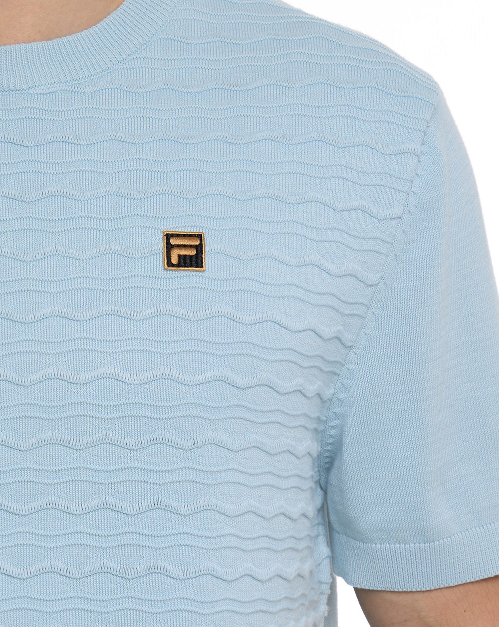 Fila Gold Don Knitted T Shirt Sterling Blue - Image 2