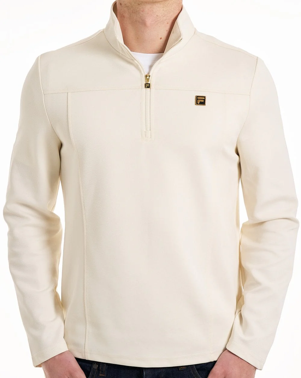 Fila Gold Hogan 1/4 Zip Top Coconut Milk - Image 4