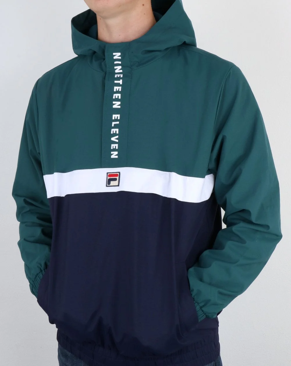 Fila Vintage 1911 Qtr Zip Jacket Atlantic Deep/Navy/White - Image 2