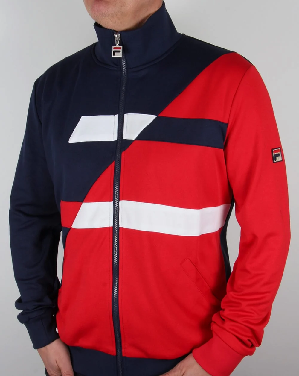 Fila Vintage Azzaro Track Top Navy/Red