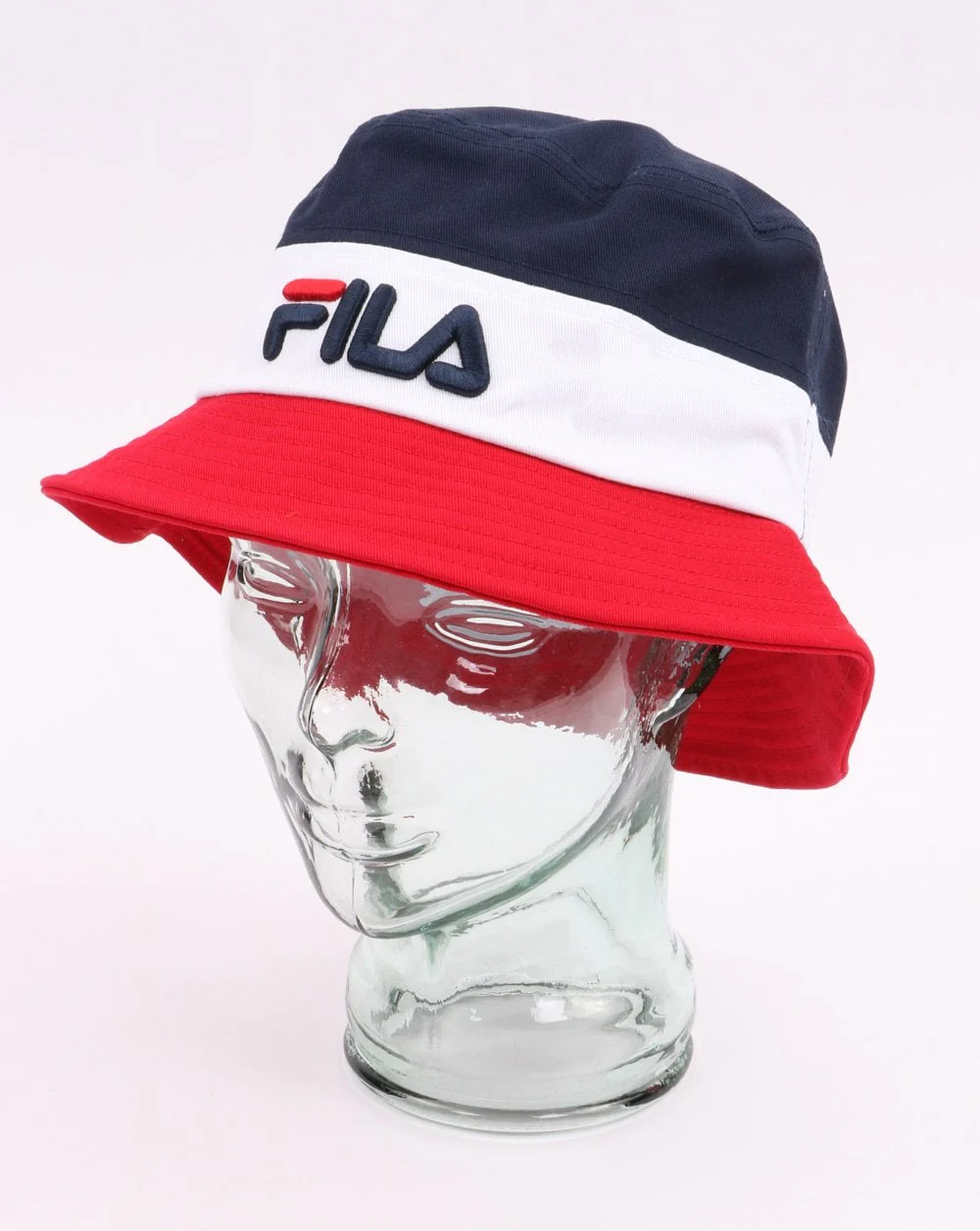 Fila Vintage Bloc Bucket Hat Red/White/Navy - Image 2