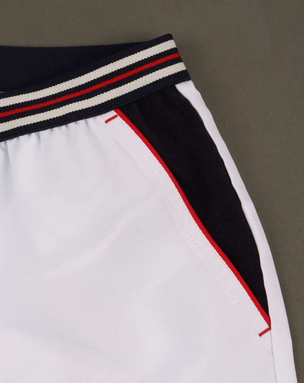 Fila Vintage Borg Tennis Shorts White/navy - Image 3